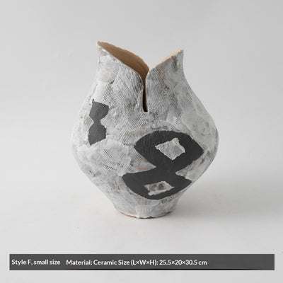 Jarrón de Cerámica Vintage Desgastado para Consola y Estantería - Image 17