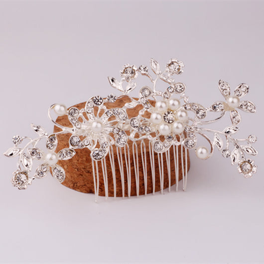 Peine de Novia Perla Diamante Europeo para Accesorios de Boda - Image 3