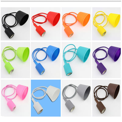 Portalámparas de Silicona Ajustable E27 E26 con Cordón Personalizável - Image 6