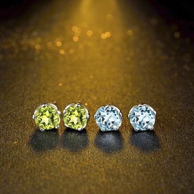 Aretes de Peridoto en Plata Esterlina S925 - Image 2