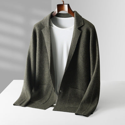 Cardigan de Cachemira para Hombre - Suéter Grueso Business Casual - Image 5