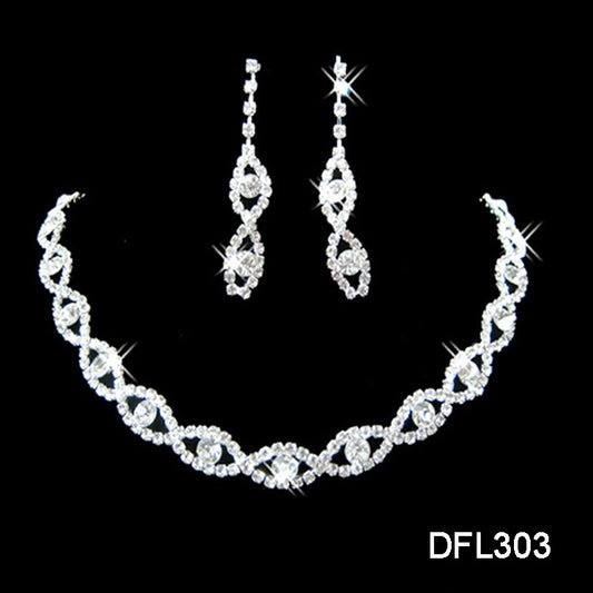Juego de Joyas para Novia - Set Elegante de Aleación Chapada