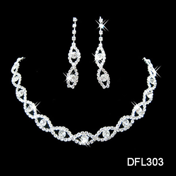 Juego de Joyas para Novia - Set Elegante de Aleación Chapada