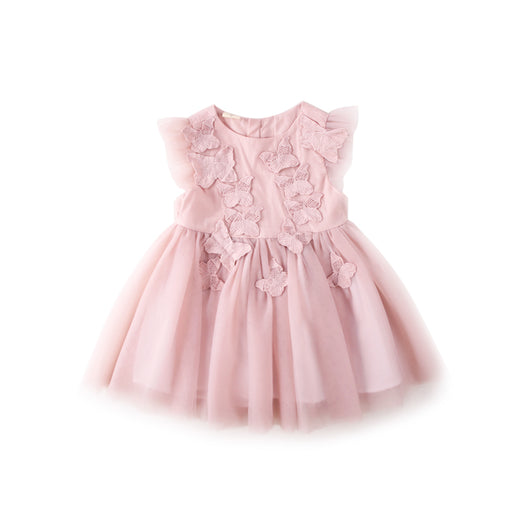 Vestido Princesa Niña con Mangas Volantes - Ideal para Verano
