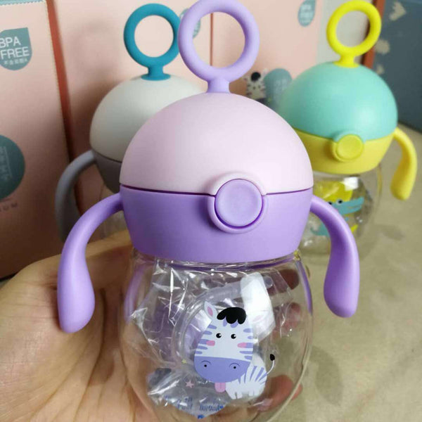 Vaso Infantil Antigolpes TRITAN Primavera-Verano con Pajita Ergonómica