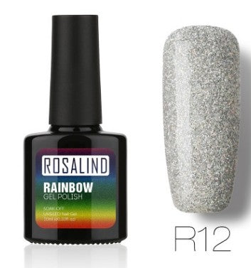 Esmalte de Gel Fotocurable ROSALIND sin Químicos - Sistema Arcoíris con Brillos - Image 16
