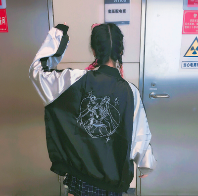 Cardigan Béisbol Harajuku para Parejas con Bordado Estilo Novio - Image 5