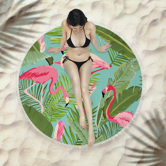 Toalla Redonda de Playa con Flecos Premium - Image 18