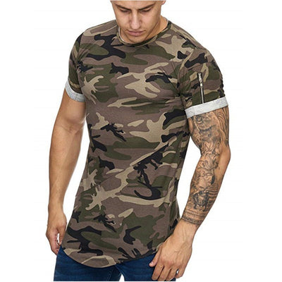 Playera Hombre Degradado Camuflaje - Camiseta Casual de Manga Corta - Image 5