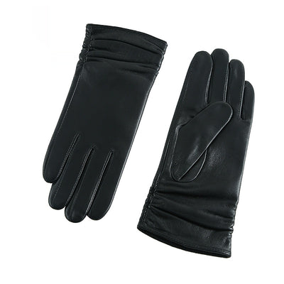 Guantes de Cuero para Motocicleta Invierno Mujer - Abrigo Térmico Reforzado - Image 4