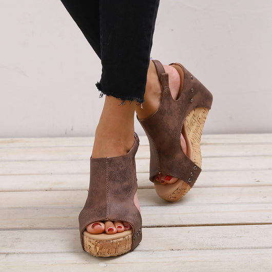 Sandalias Romanas para Mujer con Plataforma Gruesa y Tacón Cuña - Image 3