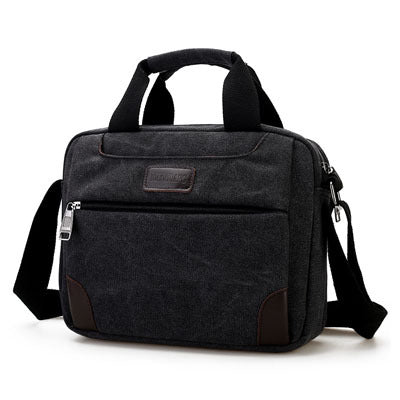 Bolsa de Lona para Hombre Estilo Retro - Maletín Casual con Múltiples Compartimentos - Image 17