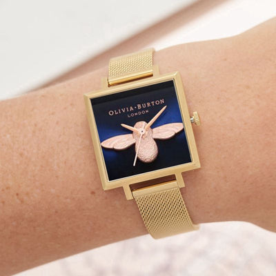 Reloj de Pulsera Cuadrado para Mujer con Escala Romana y Acero Inoxidable - Image 2