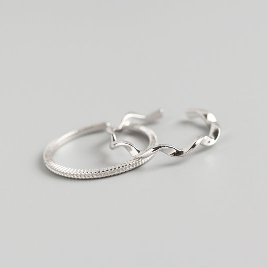Anillo Minimalista Mobius Efecto Delgado