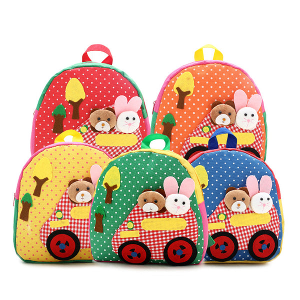 Mochila Escolar Infantil Coreana con Diseño Adorable - Bolsa Doble Asa para Preescolar