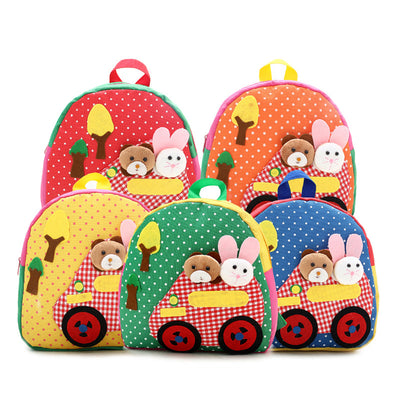 Mochila Escolar Infantil Coreana con Diseño Adorable - Bolsa Doble Asa para Preescolar