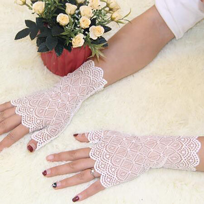 Guantes de Encaje Medio Dedo - Image 2