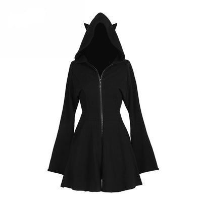 Sudadera Delgada con Capucha en Negro - Image 5