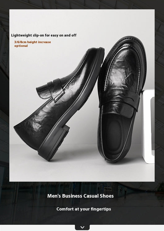 Zapatos de Cuero Slip-On Elevados para Negocios Casuales - Image 24
