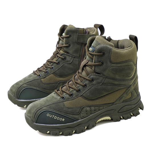 Botas Militares de Cuero para Hombre - Impermeables y Cálidas para Invierno - Image 8