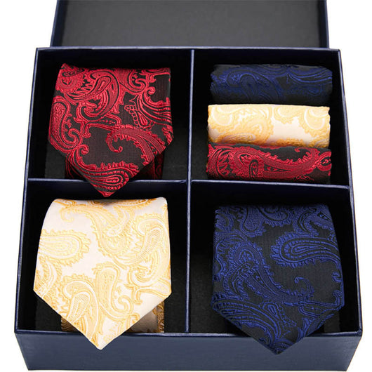 Conjunto Ejecutivo: Corbata a Rayas y Pañuelo de Bolsillo - Image 10