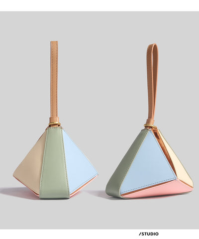 Bolsa Tote Convertible con Diseño Geométrico de Diamantes - Image 17