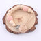 Mordedor de Madera Natural Tejido a Crochet Personalizado para Bebé
