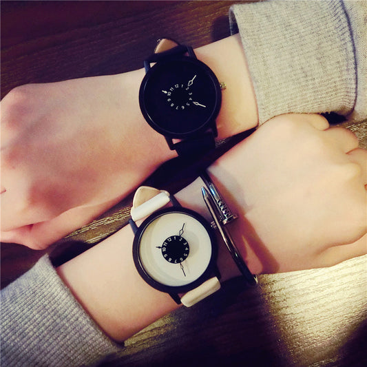 Reloj de Moda Coreano Unisex - Diseño Minimalista con Correa Personalizada