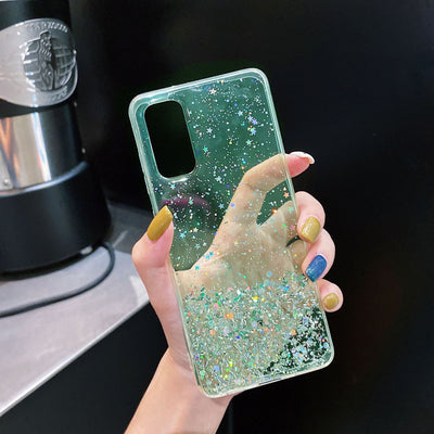 Funda Celular Efecto Cielo Estrellado con Acabado Plateado - Image 23