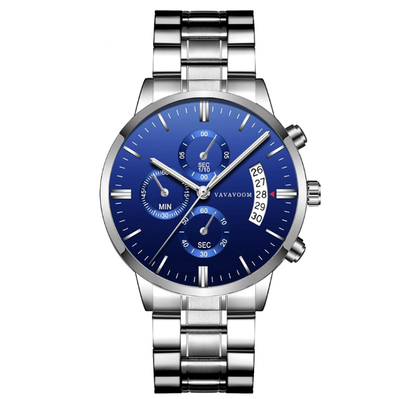 Reloj de Acero Inoxidable para Hombre con Calendario y Correa Refinada - Image 3