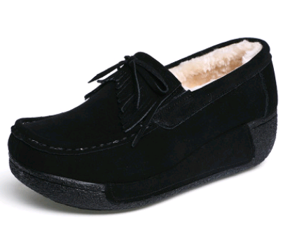 Zapatos Casuales de Cuero con Cordones y Suela Gruesa para Mujer - Image 16