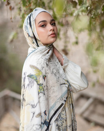 Pañuelo Hijab de Satén Estampado - Image 51