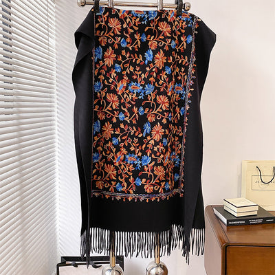 Bufanda Retro Bordada Personalizada para Mujer - Calidez y Estilo - Image 13