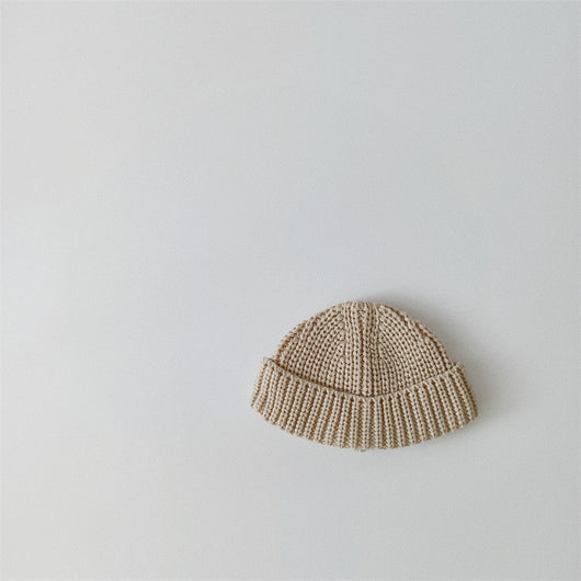 Gorro Tejido para Bebé con Puños Acanalados en Colores Sólidos - Image 11