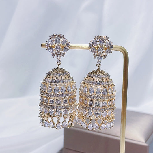 Aretes de Borlas con Circonitas Incrustadas - Elegancia Brillante - Image 8