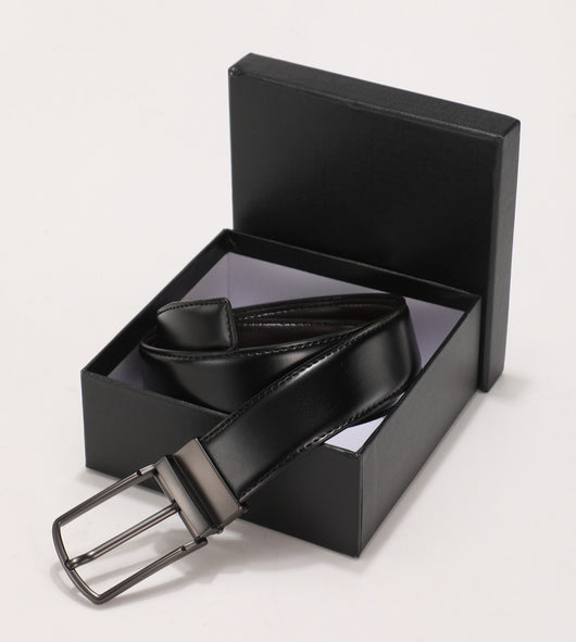 Cinturón de Cuero Genuino para Hombre con Hebilla Reversible - Image 3
