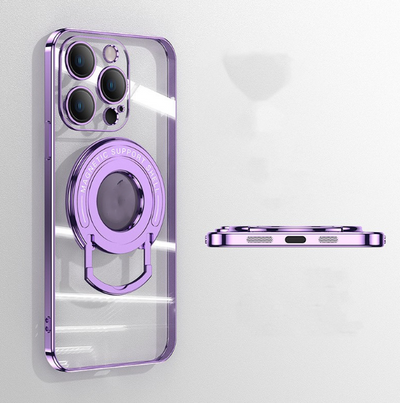 Funda Magnética iPhone 15 con Soporte Invisible - Protección Transparente y Elegante - Image 8