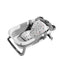 Gray and White Bath Mat