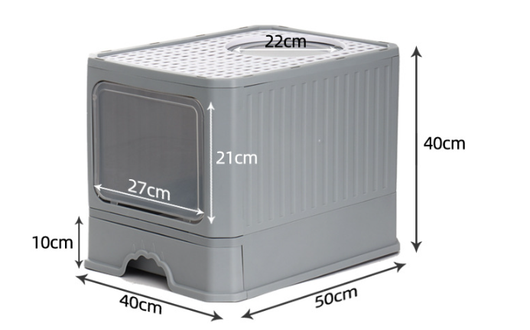 Arenero Plegable con Doble Puerta para Gatos - Image 14