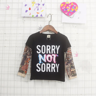 Remera Manga Larga con Diseño Tatuaje y Costuras - Image 9