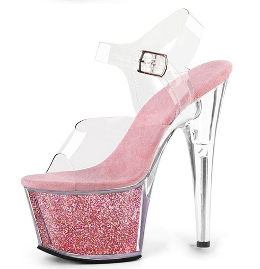 Tacones Altos para Pole Dance 17cm con Plataforma Impermeable - Sandalias de Lujo para Nightclub - Image 3