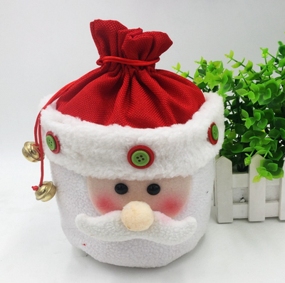 Bolsa de Regalo Navideña con Muñeco de Nieve y Campana - Decoración Festiva - Image 6