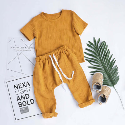 Traje Infantil de Algodón y Lino - Image 8