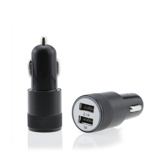 Cargador Dual USB para Auto 2.1A Aluminio Resistente - Image 2