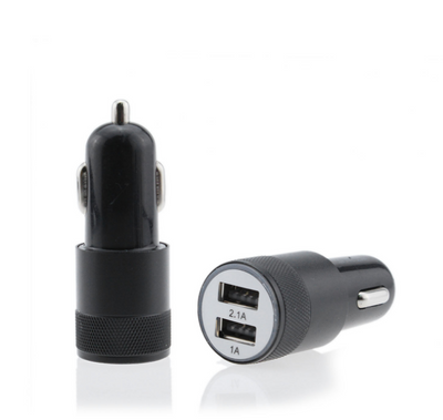 Cargador Dual USB para Auto 2.1A Aluminio Resistente - Image 2