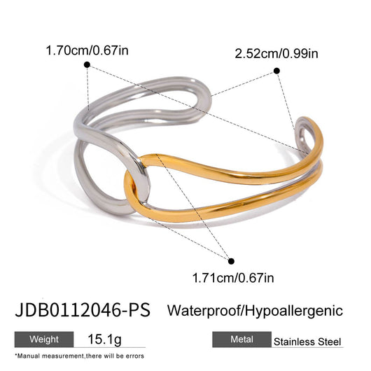 Brazalete Noria Bicolor en Oro - Image 6