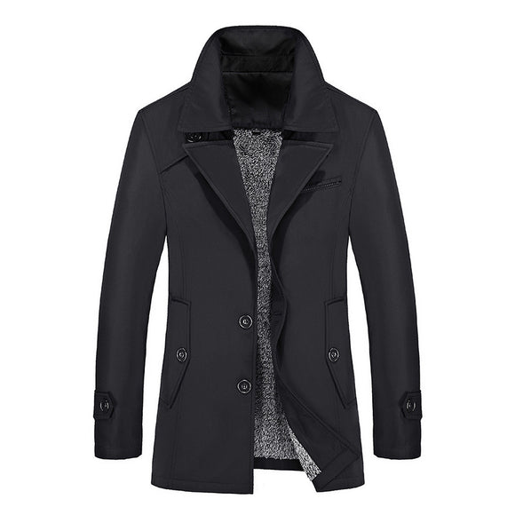 Men's Premium Velvet Executive Plus Size Coat