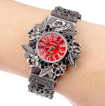 Reloj de Cuarzo con Flores en Relieve - Image 19