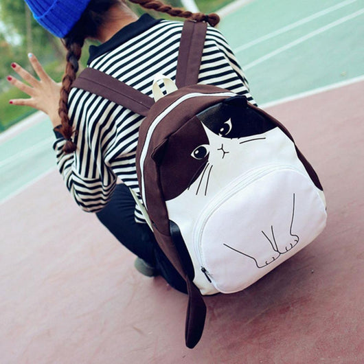 Mochila Casual para Mujer con Diseño Divertido de Gatos - Image 3
