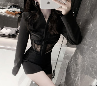 Blazer Corset Sexy de Personalidad Oscura - Image 4